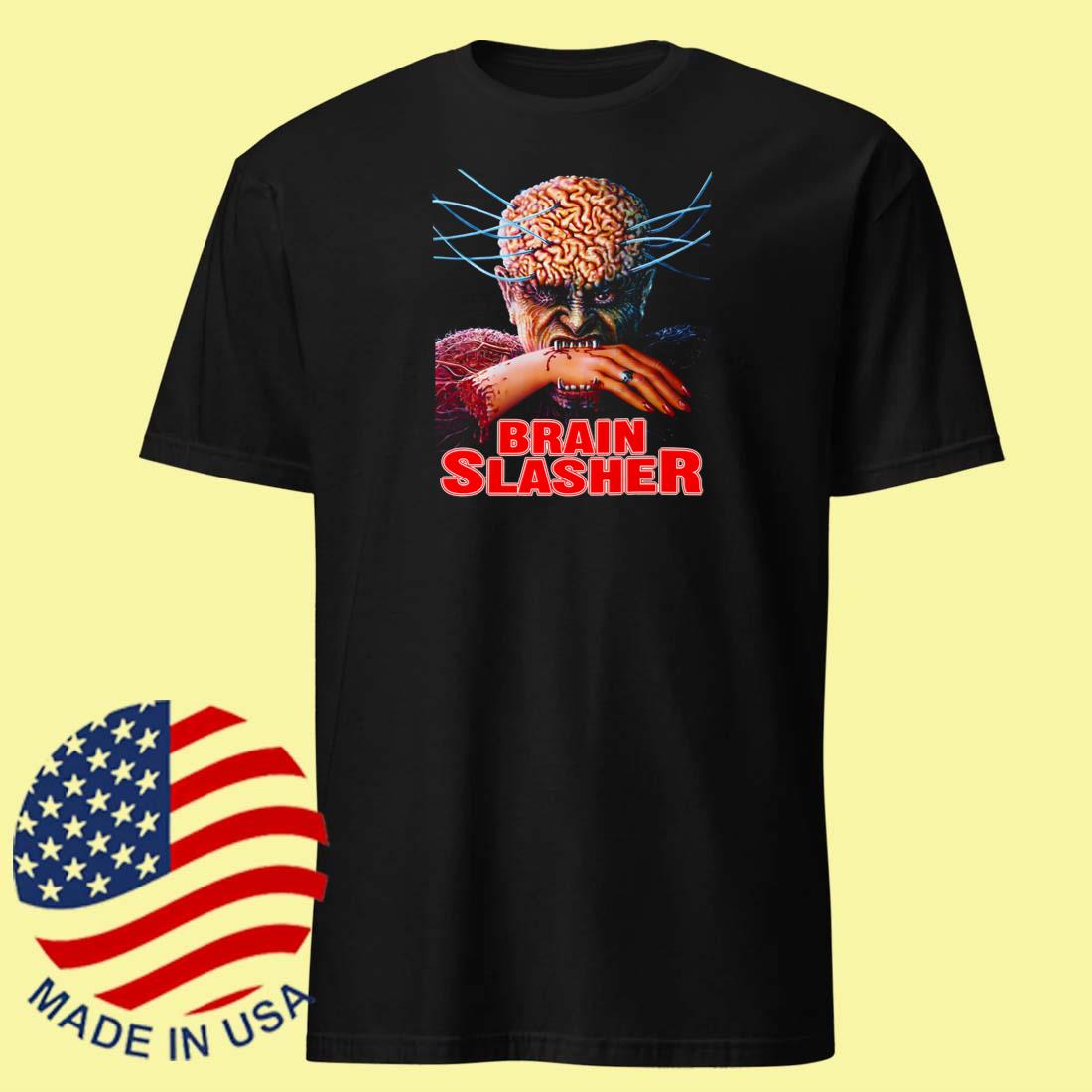 Brain Slasher Horror Movie Tee