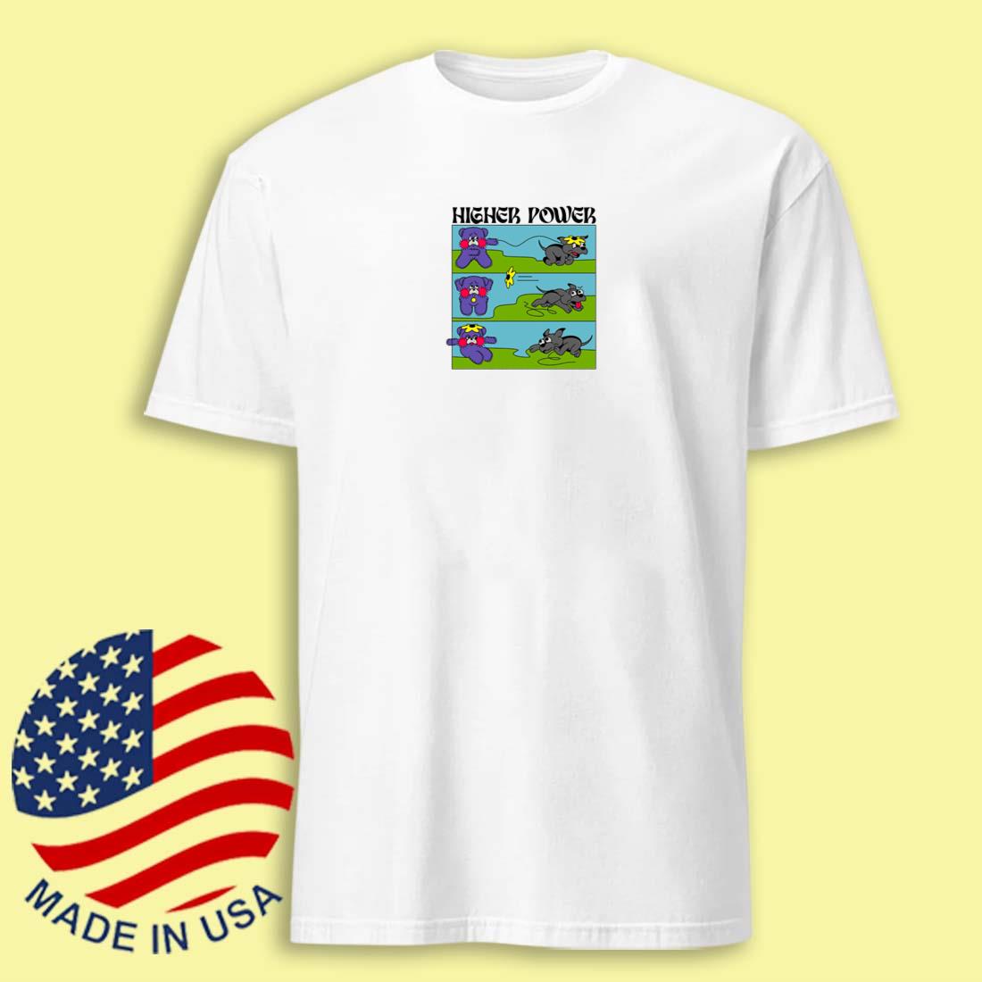 Higher Power Flower Dog Tshirt