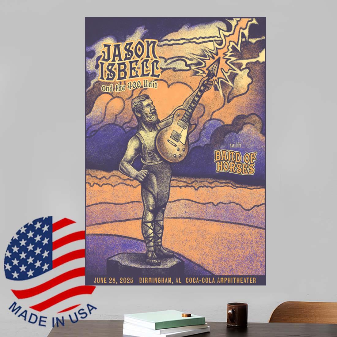Jason Isbell And The 400 Unit Birmingham, AL Jun 28 2025 Event Poster