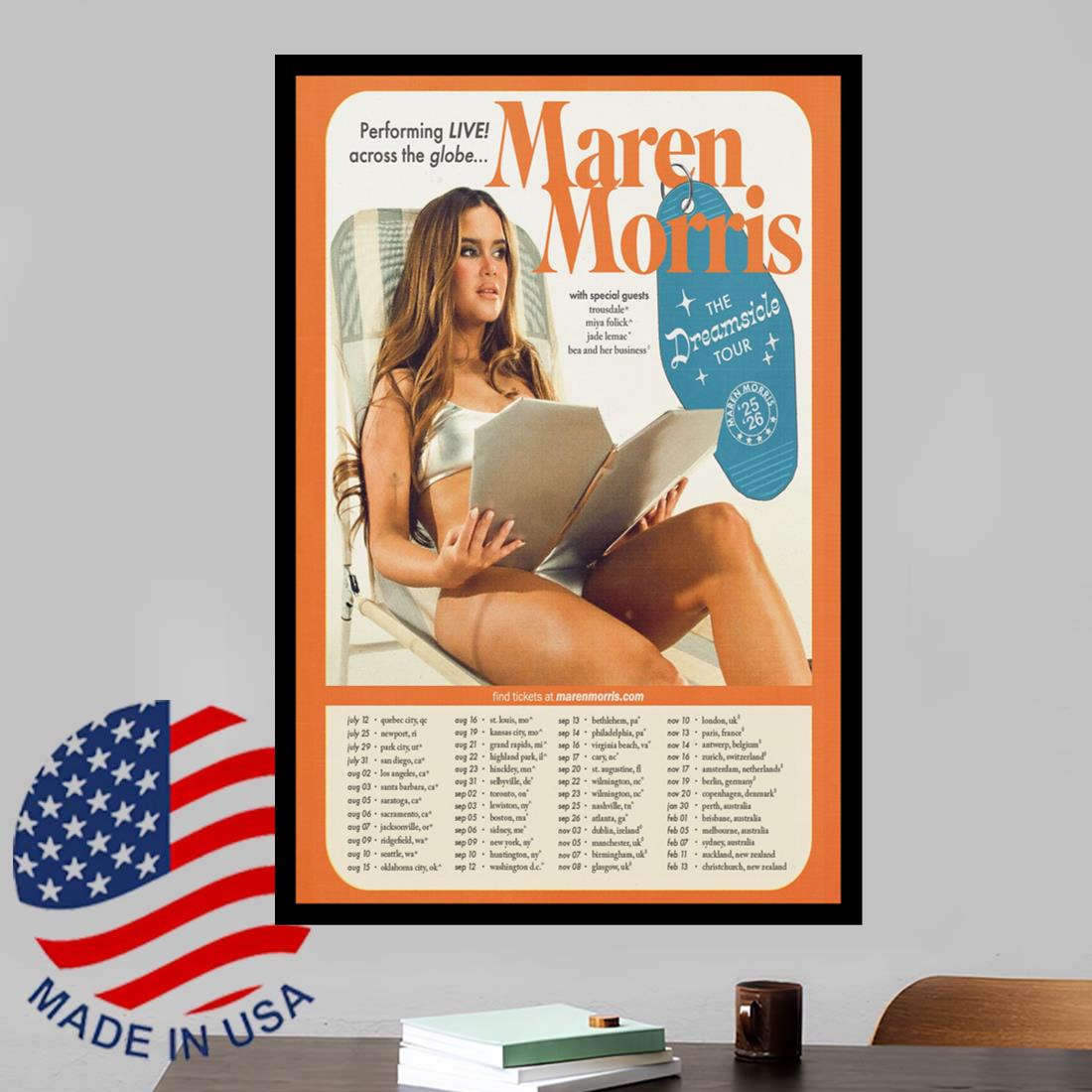 Maren Morris The Dreamsicle Tour 2025-2026 Poster