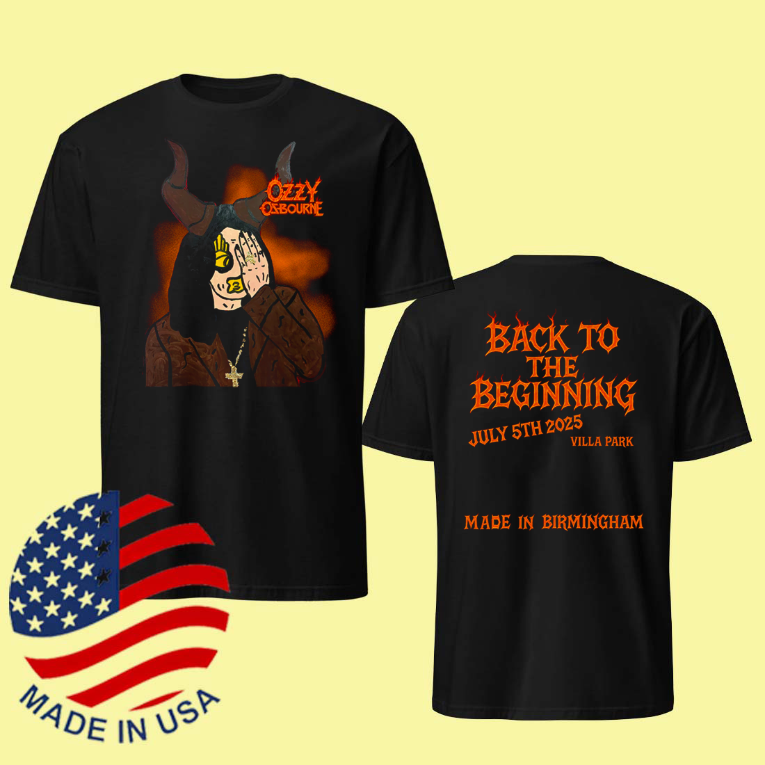 Ozzy Osbourne July 5 2025 Birmingham Ozzy Bull Tee