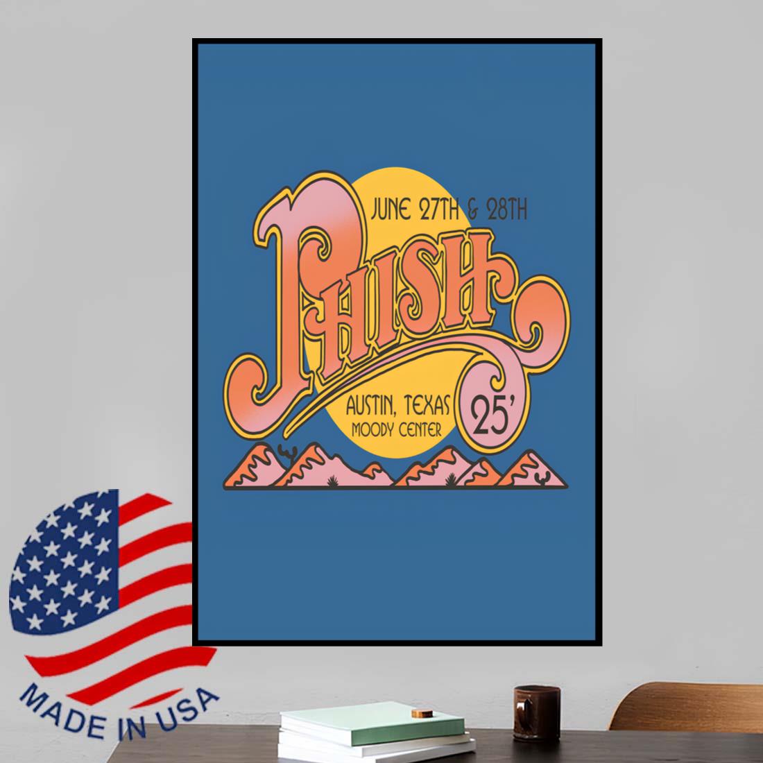 Phish At Moody Center Austin TX June 27-28 2025 Poster