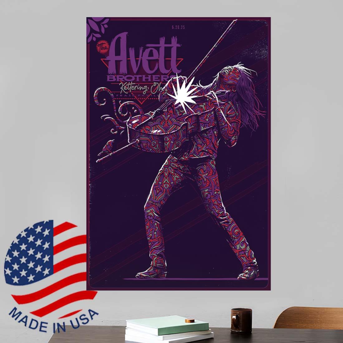 The Avett Brothers Jun 28 2025 Fraze Pavilion Kettering OH Poster
