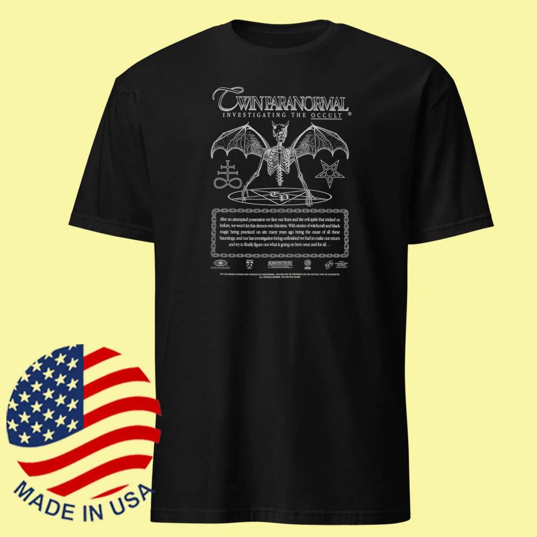 Twin Paranormal Demonic Evidence Tee