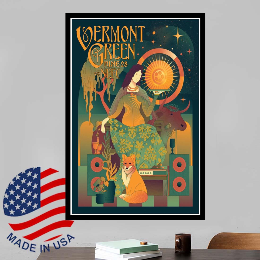 Vermont Green vs New England June 28 2025 Event Poster