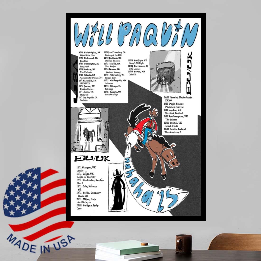 Will Paquin EU UK Tour 2025 Poster