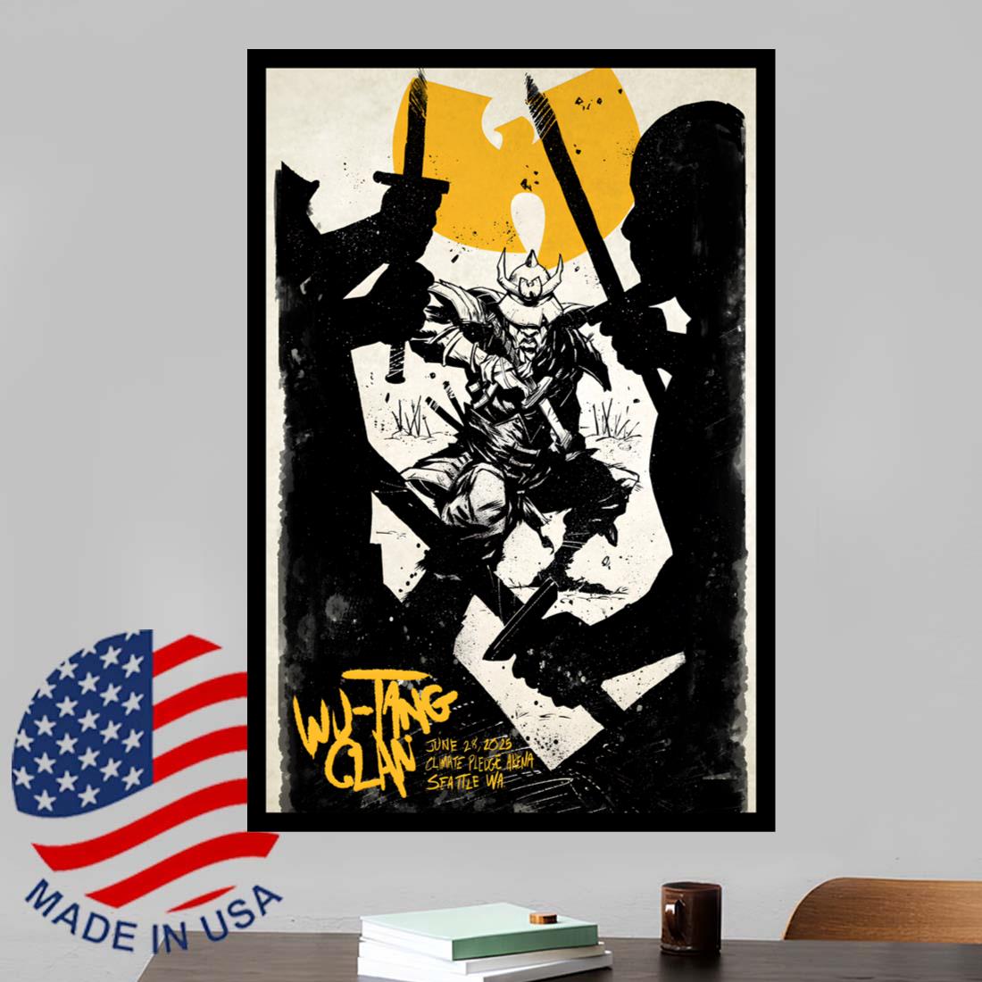 Wu Tang Clan June 28 2025 Climate Pledge Arena Seattle WA Poster