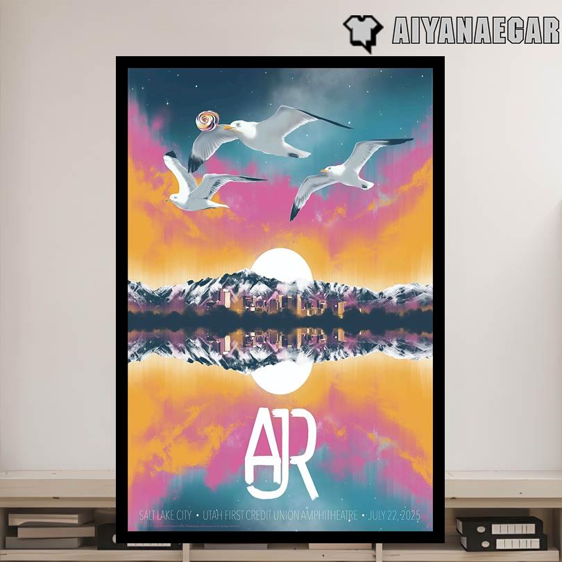 AJR Concert Event West Valley City UT July 22 2025 Poster