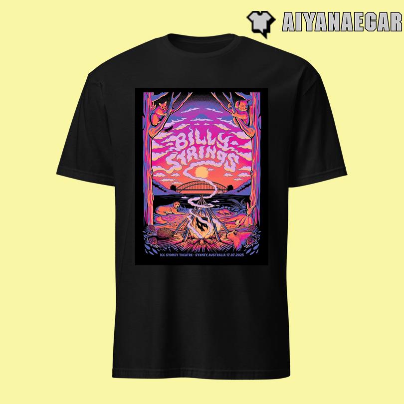Billy Strings 2025 Tour Shirt – ICC Theatre Sydney AU