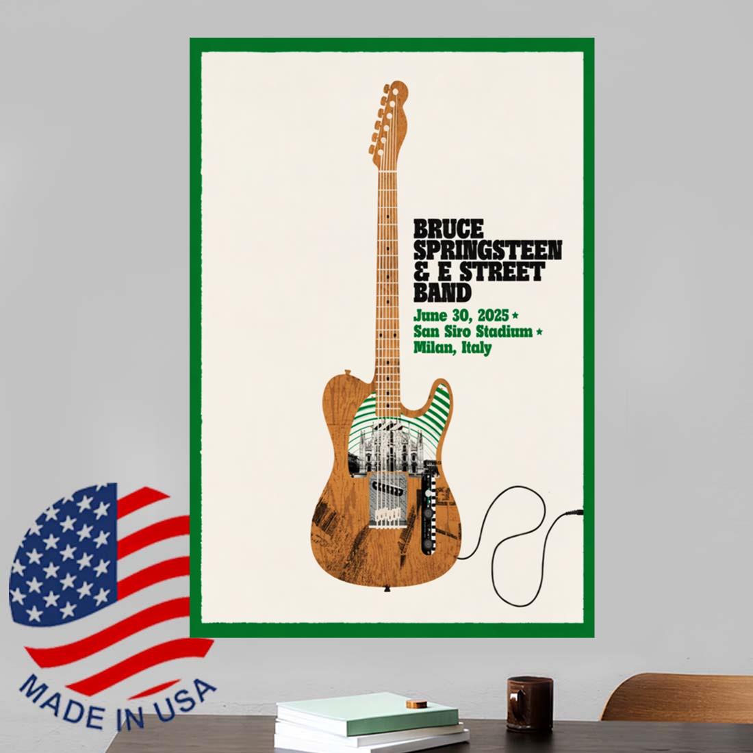 Bruce Springsteen And E Street Band At San Siro Stadium In Milan Italy Jun 30 2025 Poster
