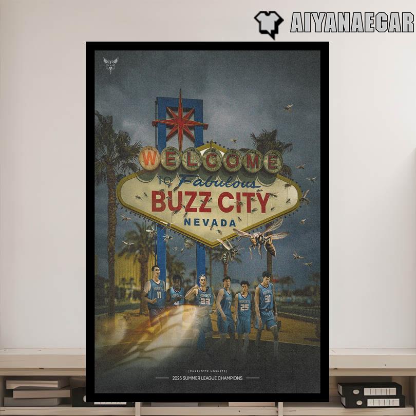 Charlotte Hornets 2025 Summer League Champions Event Poster