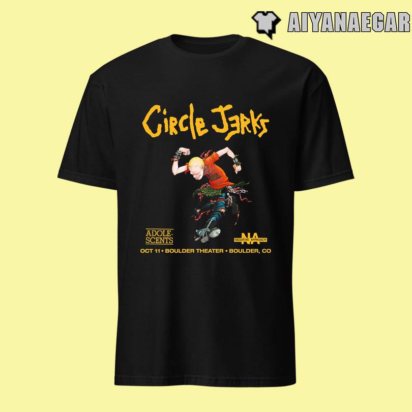 Circle Jerks Oct 11 2025 Boulder Theater Shirt