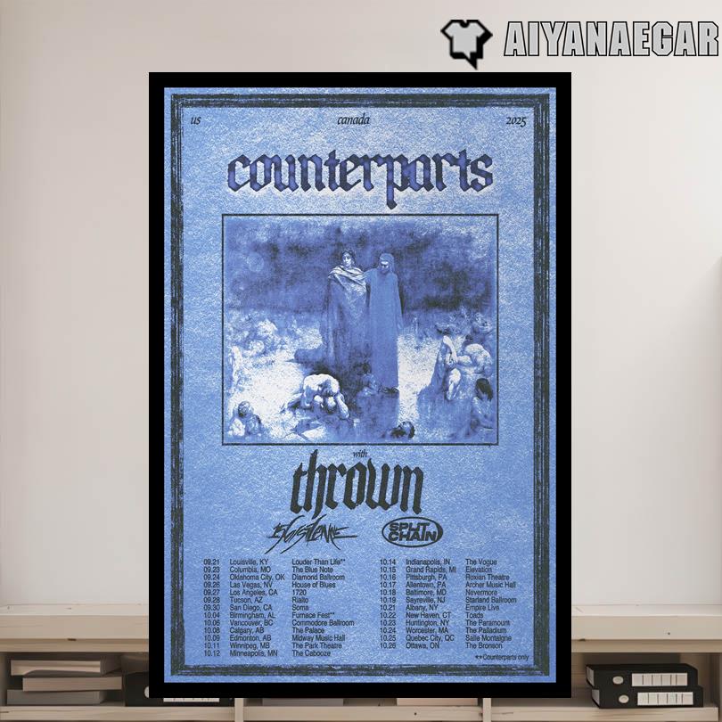 Counterparts US Tour 2025 Poster
