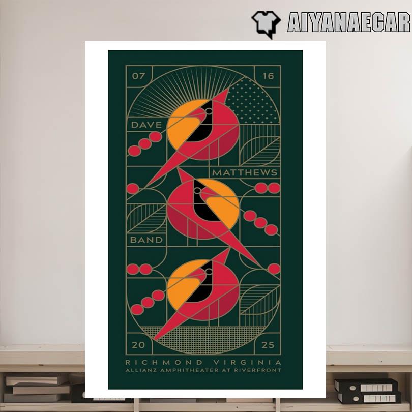 Dave Matthews Band Poster – Live in Richmond VA July 16 2025