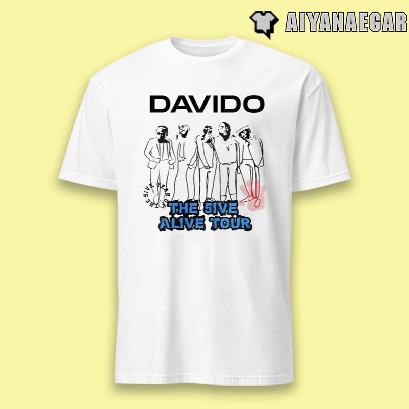 Davido The 5ive Alive Tour 2025 Tee