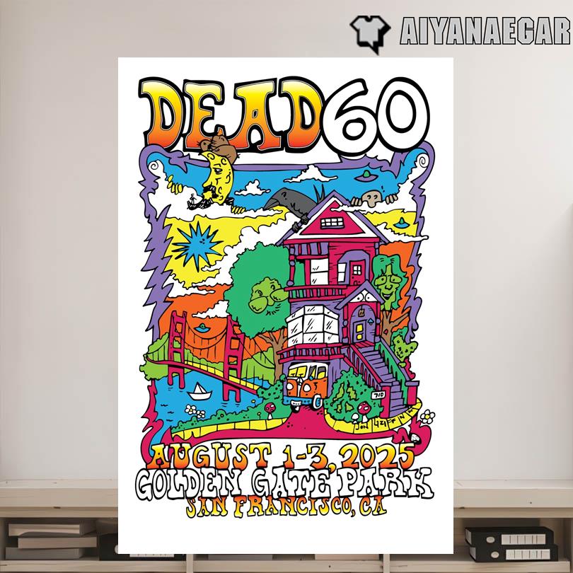 Dead and Company in San Francisco Golden Gate Park August 2025 Poster