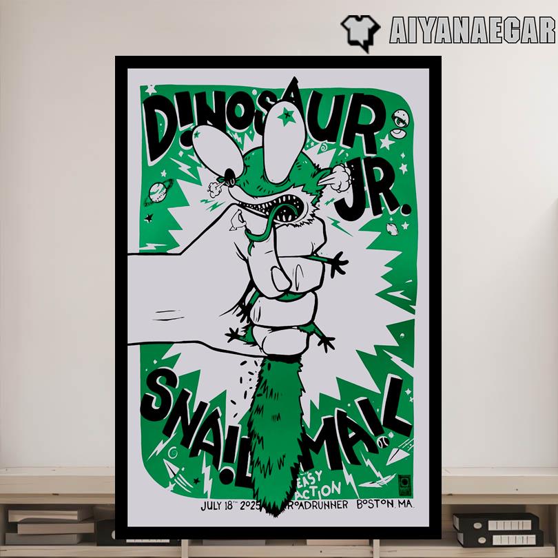Dinosaur Jr Show Boston MA Roadrunner July 18 2025 Poster
