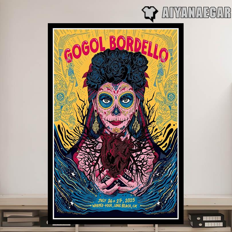 Gogol Bordello Event Long Beach CA Warped Tour July 26 27 2025 Poster