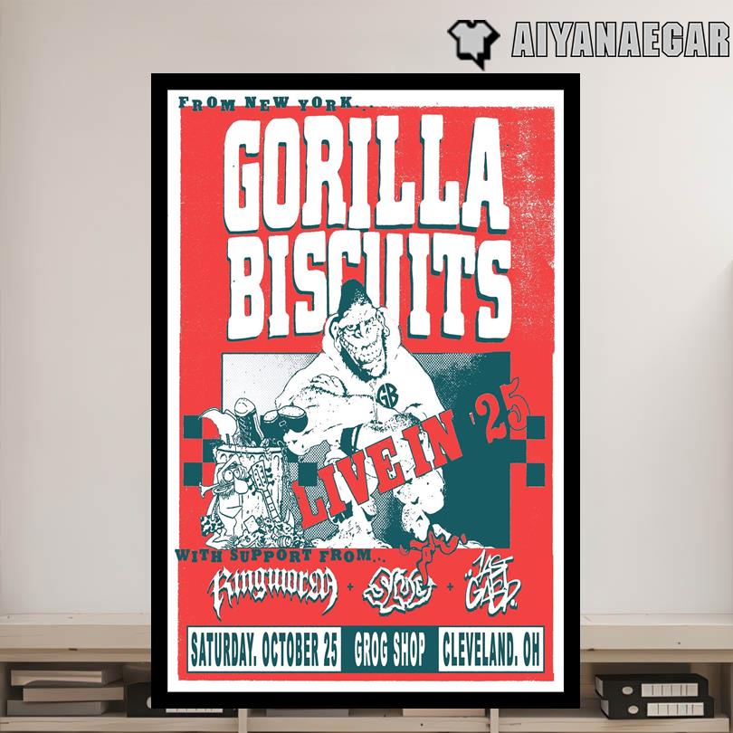 Gorilla Biscuits Tour Cleveland OH October 25 2025 Poster
