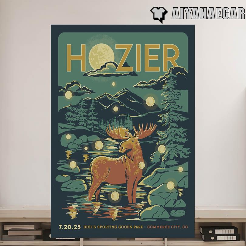 Hozier Show in Commerce City CO Dicks Sporting Goods Park July 20 2025 Poster