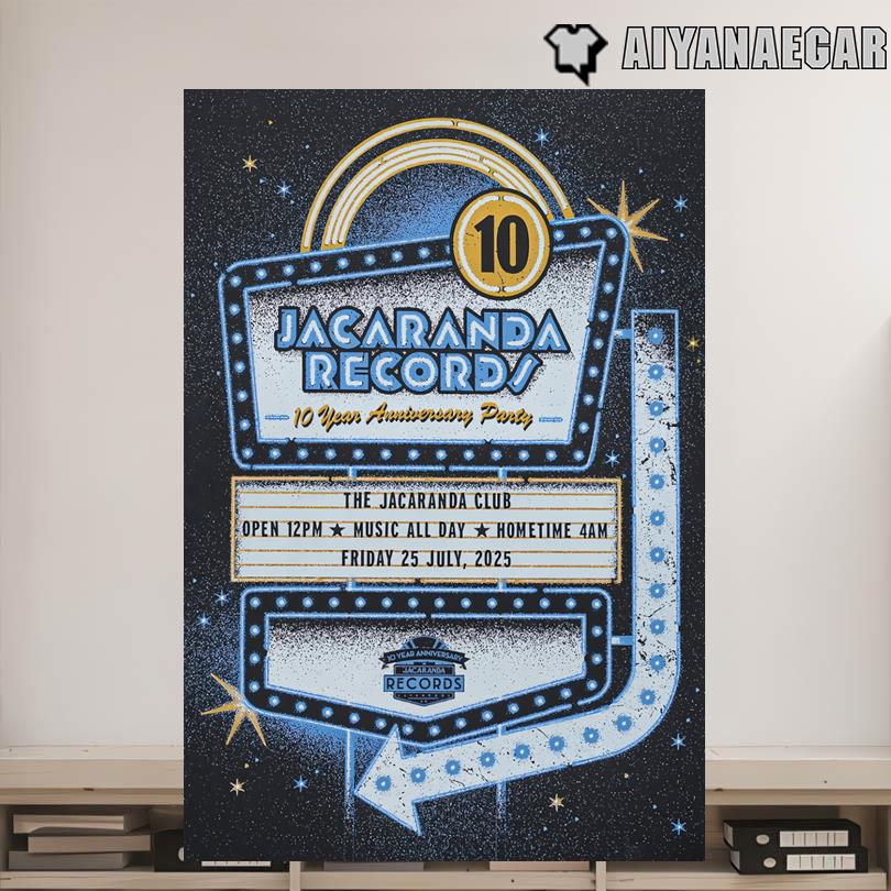Jacaranda Records Live Event Poster Liverpool UK July 25 2025