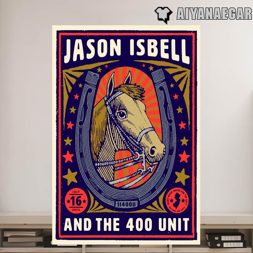 Jason Isbell Poster – July 16 2025 Red Bank NJ Concert