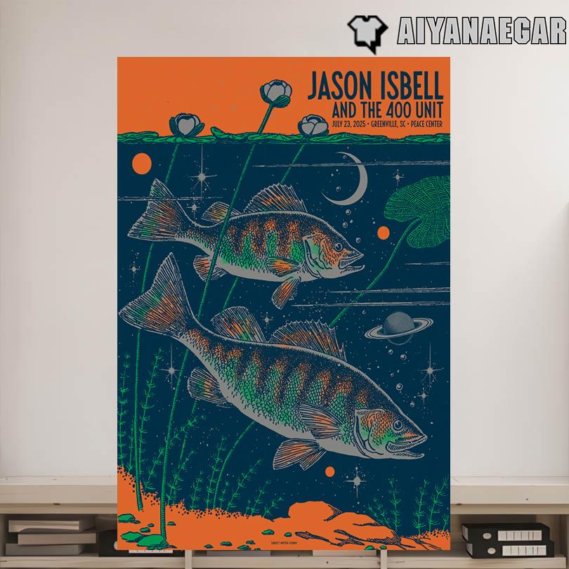 Jason Isbell Show 2025 Peace Center Concert Hall Greenville SC Poster
