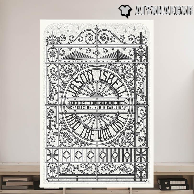 Jason Isbell Show in Charleston SC Charleston Gaillard Center July 20 2025 Poster
