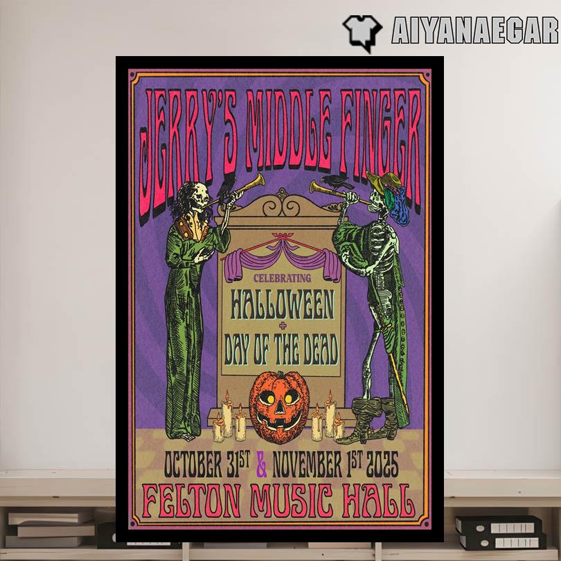 Jerry\'s Middle Finger Live Tour Poster Felton Music Hall Oct 31 Nov 1 2025