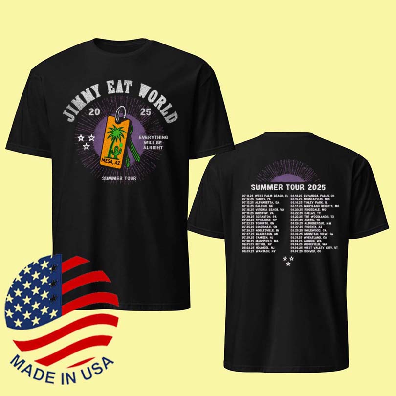 Jimmy Eat World 2025 Summer Tour Shirt
