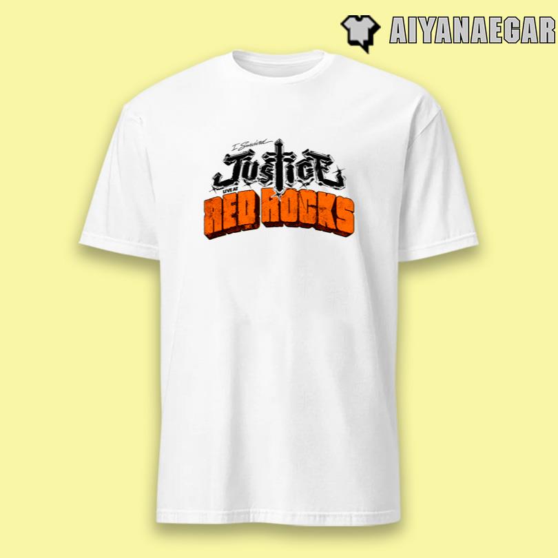 Justice I survived Justice Live at Red Rocks T Shirt