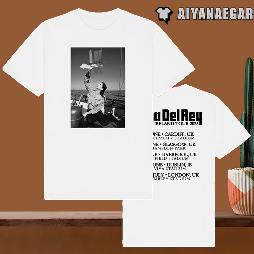 Lana Del Rey 2025 Photo Tour White T-Shirt
