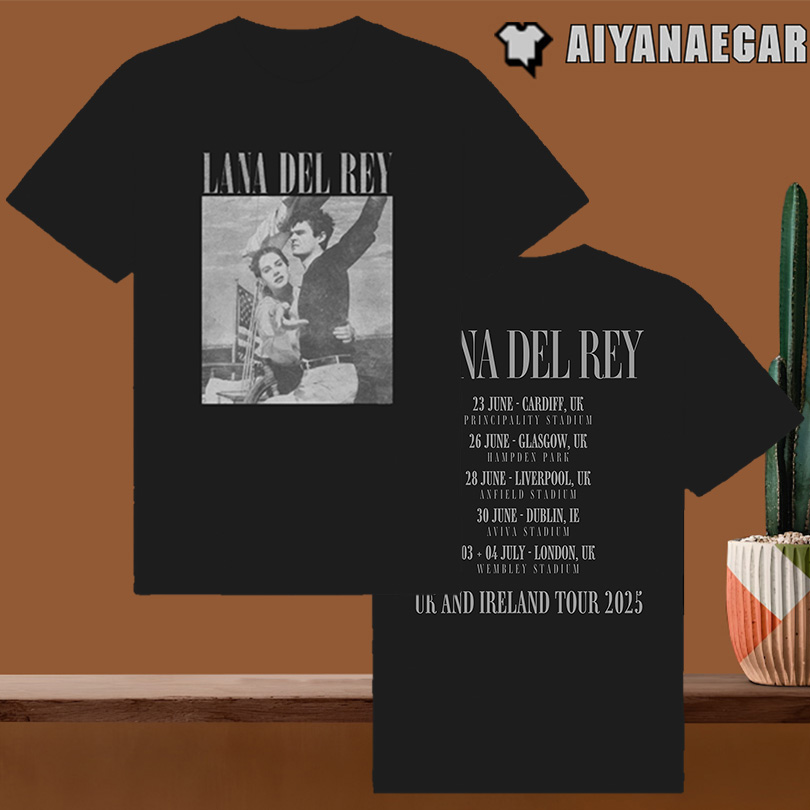 Lana Del Rey UK & EU Tour 2025 Album Cover T-Shirt