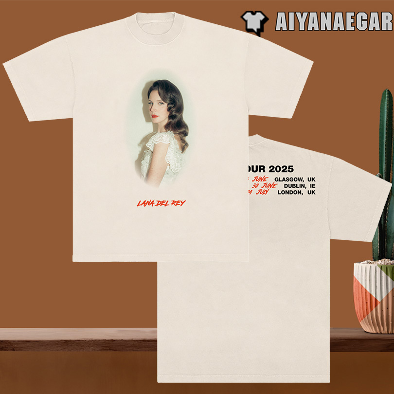 Lana Del Rey UK & Ireland Tour 2025 Portrait Tee
