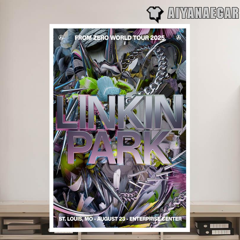 Linkin Park From Zero World Tour Detroit, MI Aug 14 2025 Poster