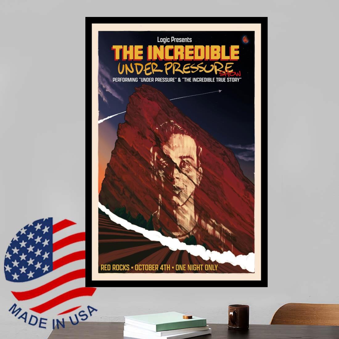 Logic at Red Rocks CO October 4 2025 Show Poster