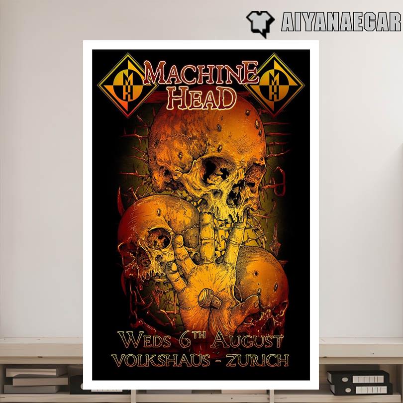 Machine Head August 6 2025 Volkshaus Poster