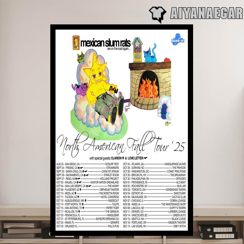 Mexican Slum Rats North American Tour 2025 Poster