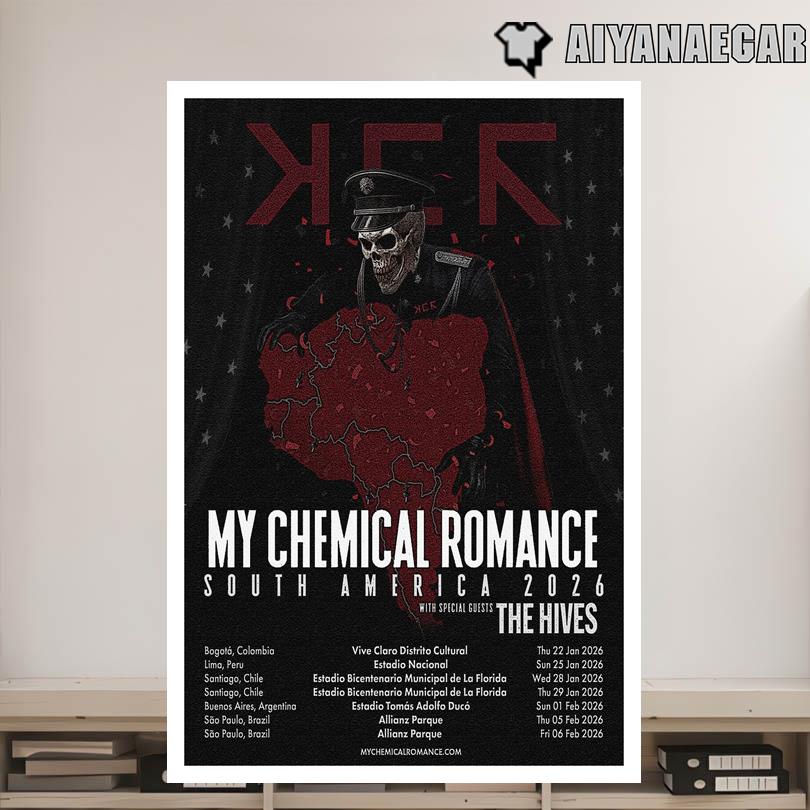 My Chemical Romance in South America 2026 Event Poster