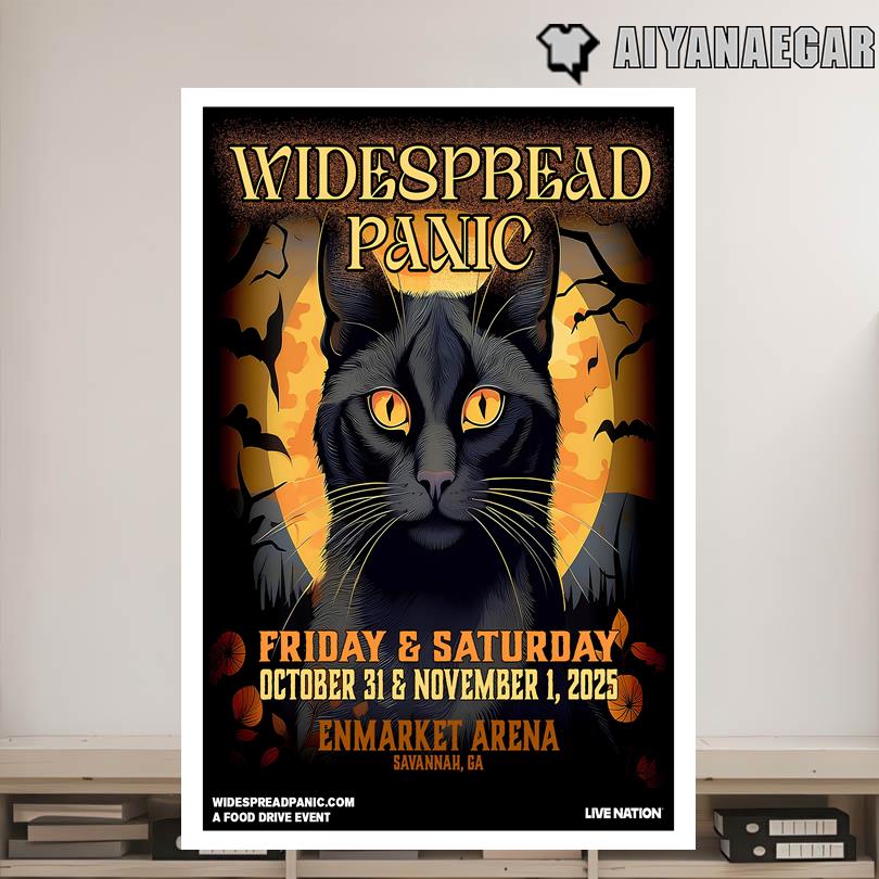 Oct 31 2025 Live Widespread Panic Savannah, GA Poster