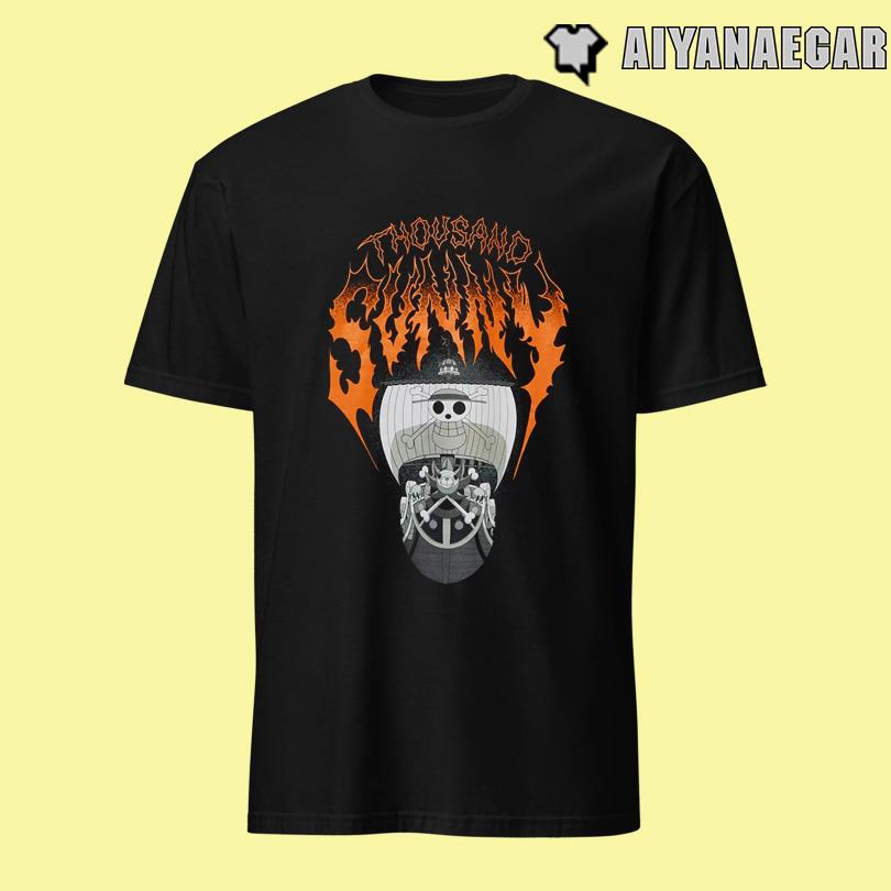 One Piece Thousand Sunny Metal T Shirt