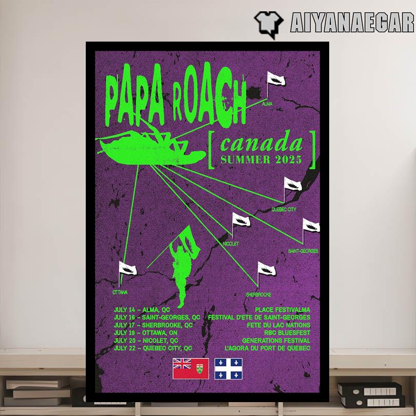 Papa Roach Poster – Summer 2025