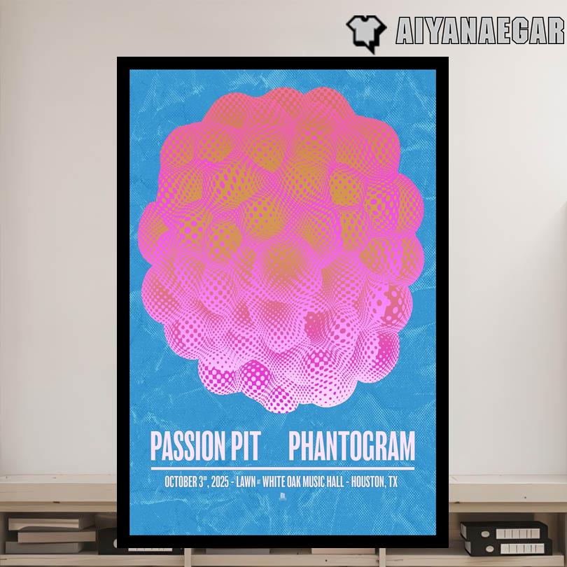 Passion Pit Phantogram October 3 2025 White Oak Music Hall Poster