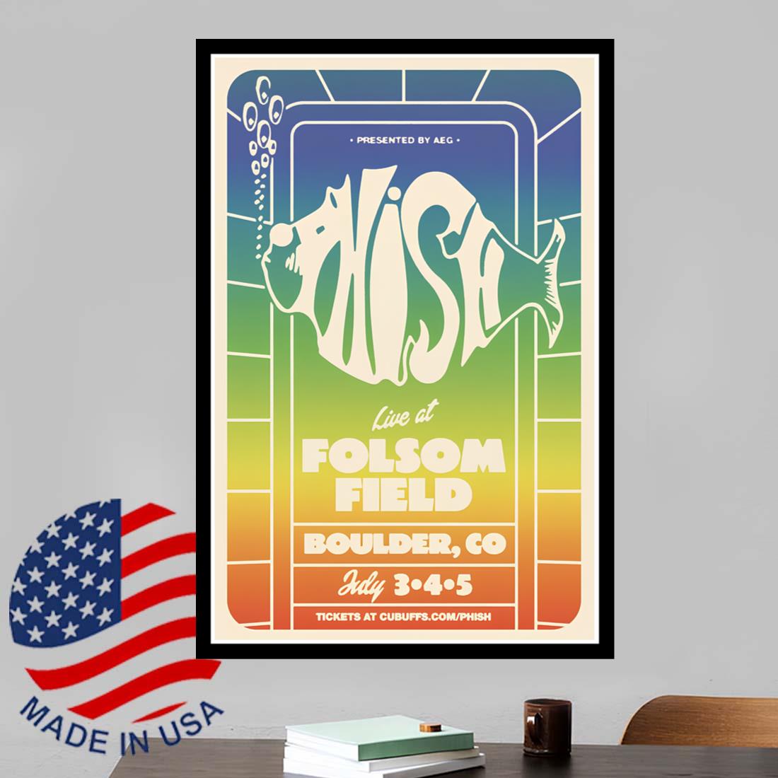 Phish July 3 4 5 2025 Boulder CO Event Poster