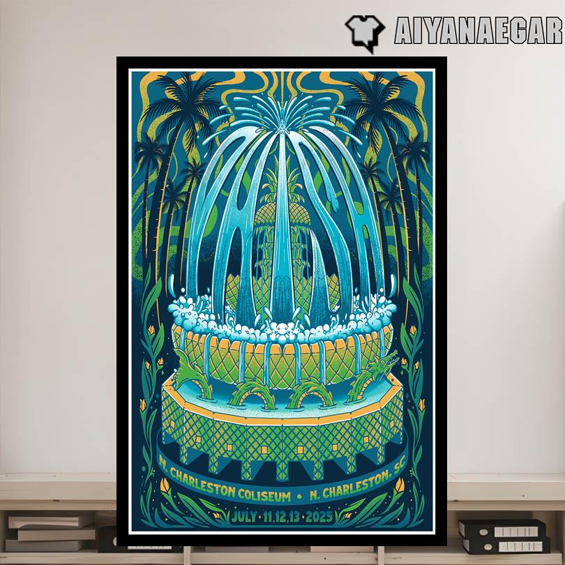 Phish Tour Poster – 3-Night Show North Charleston SC 2025