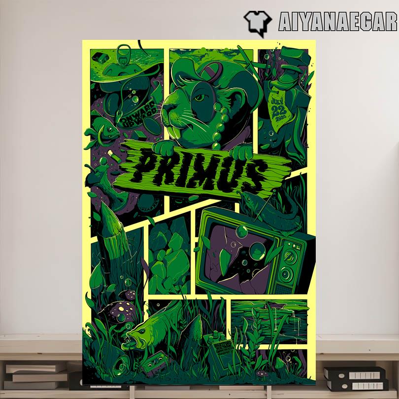 Primus Live Tour Hartford HealthCare Amphitheater Bridgeport CT July 22 2025 Poster