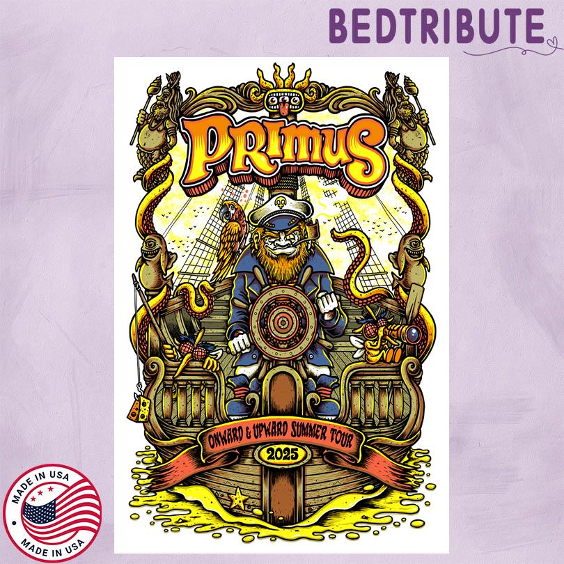 Primus Poster – Onward & Upward Summer Tour 2025 Concert Event