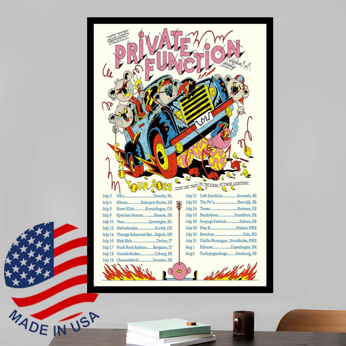 Private Function Summer Tour 2025 Poster