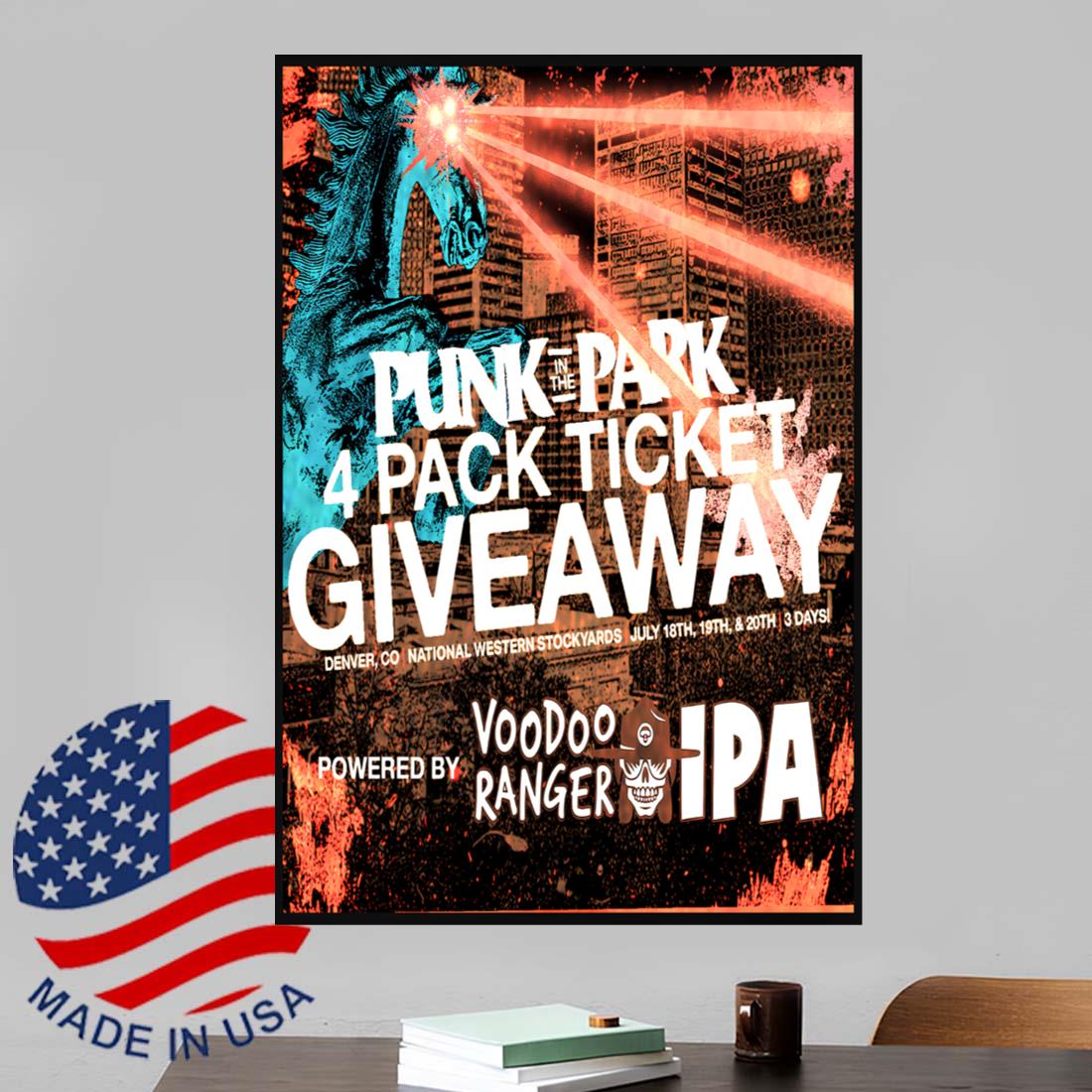 Punk In The Park July 18-20 2025 Denver CO Poster