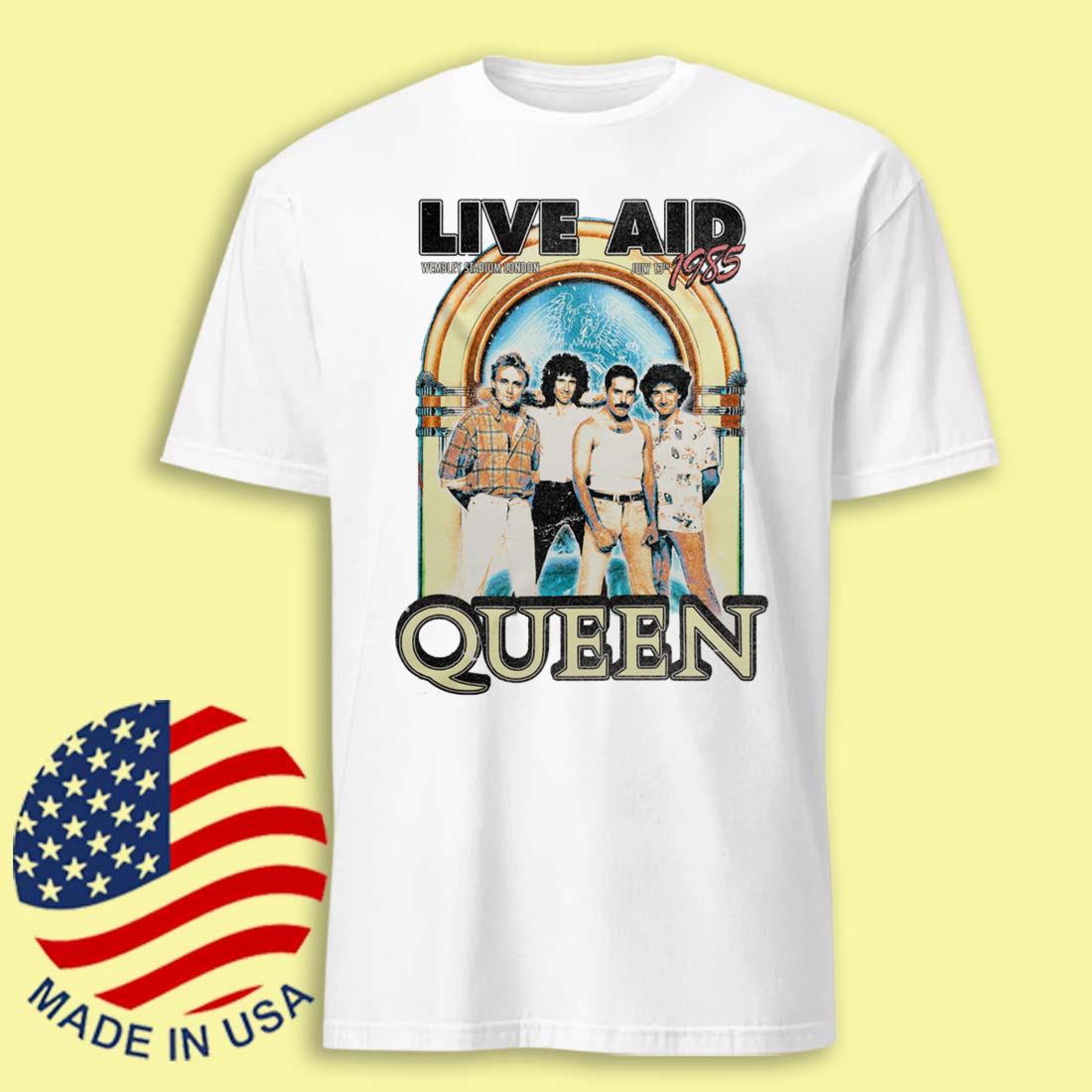 Queen at Live Aid Vintage Tee